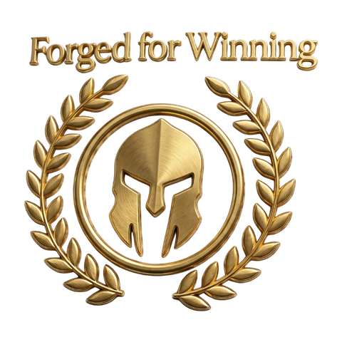 Estampa Forged for Winning na nuca